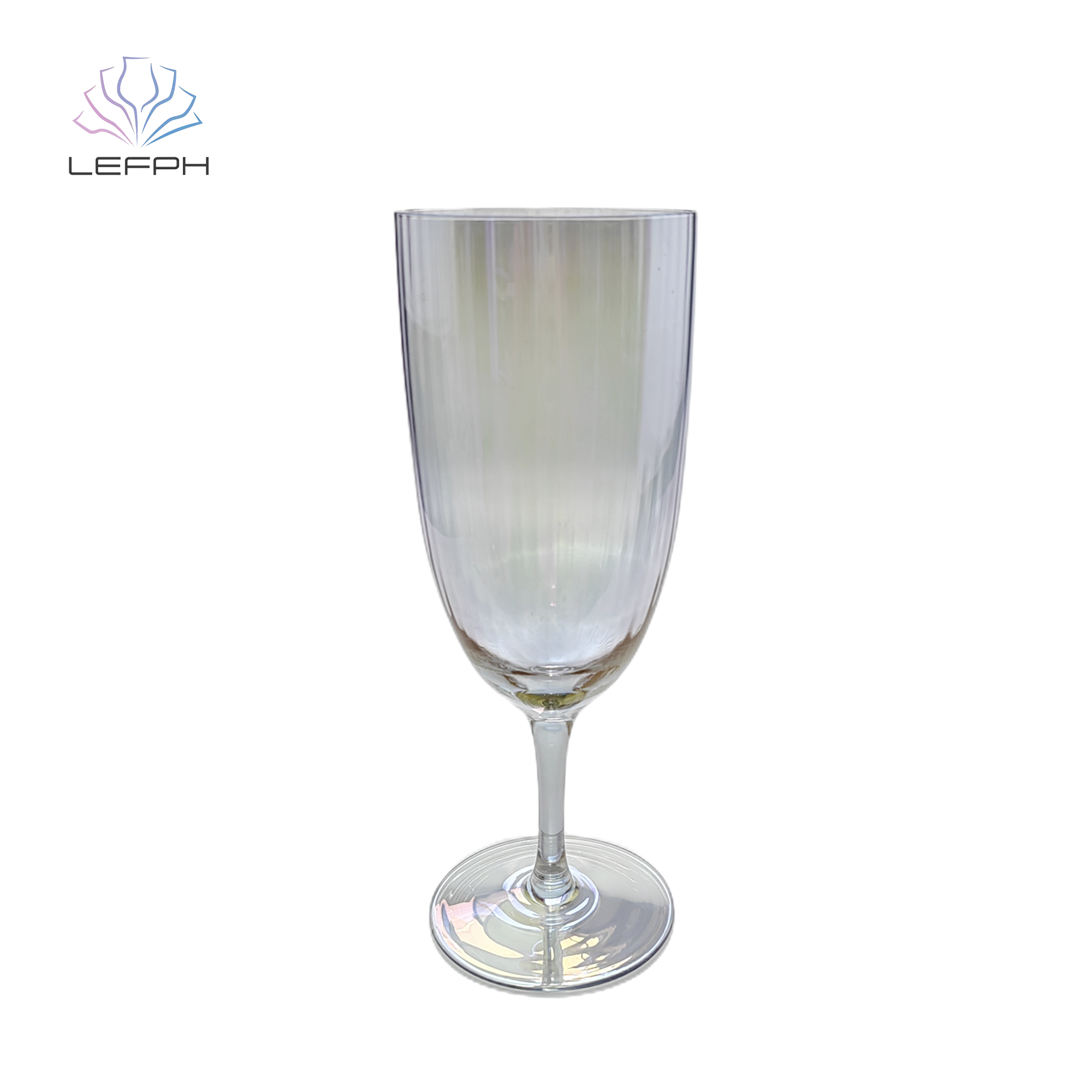Electroplated smoke grey tall beer cup