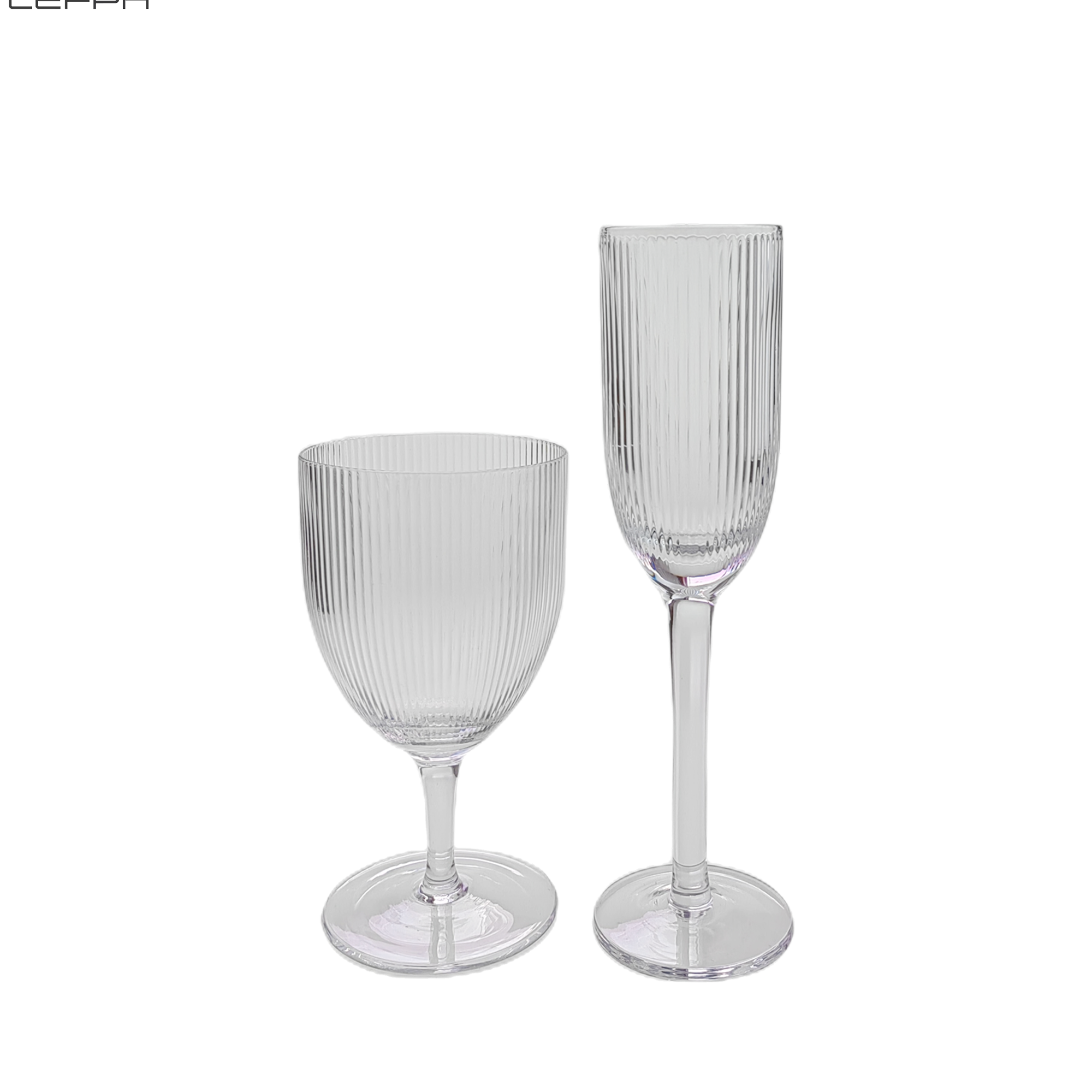 Vertical edge wine glass height
