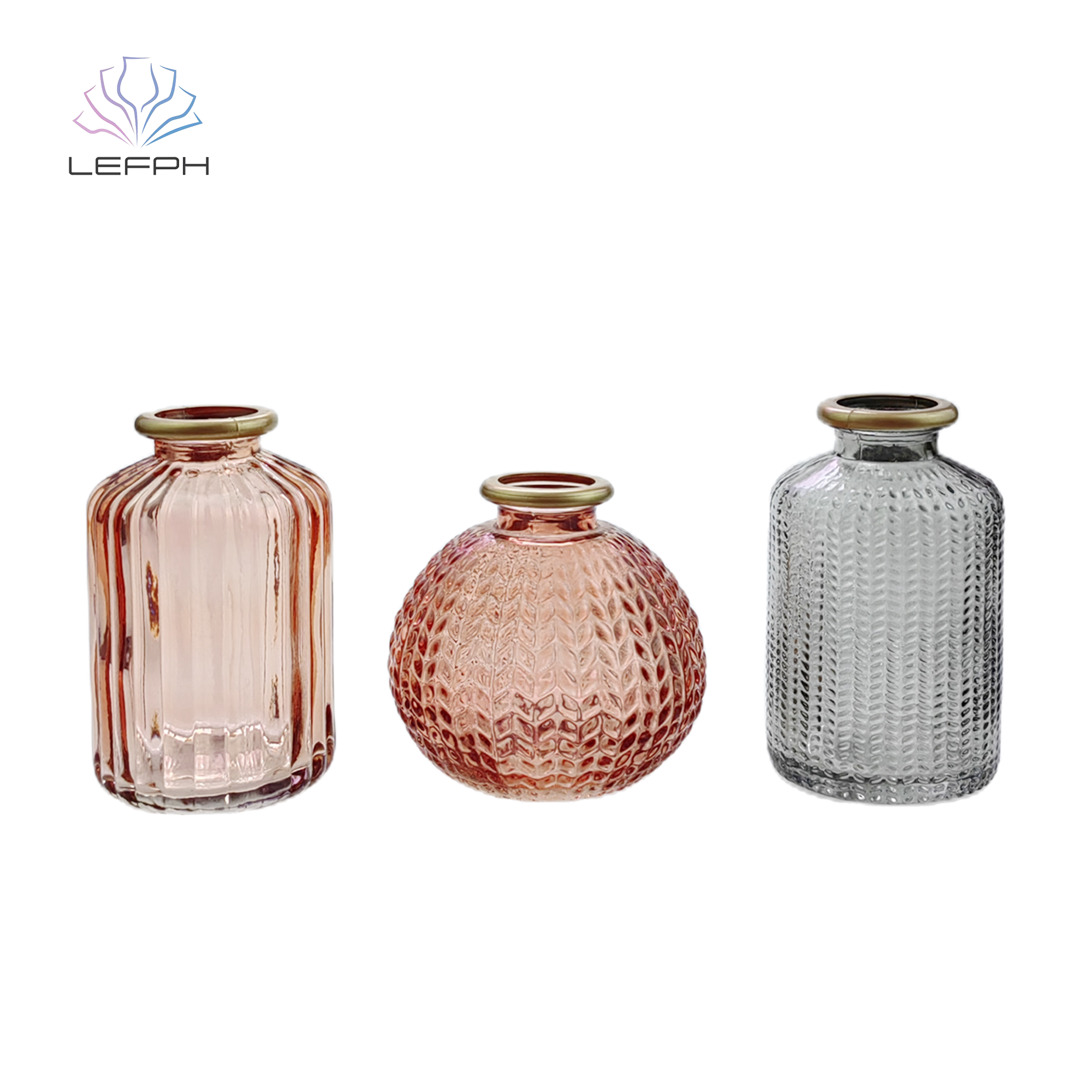 Set of three small vases