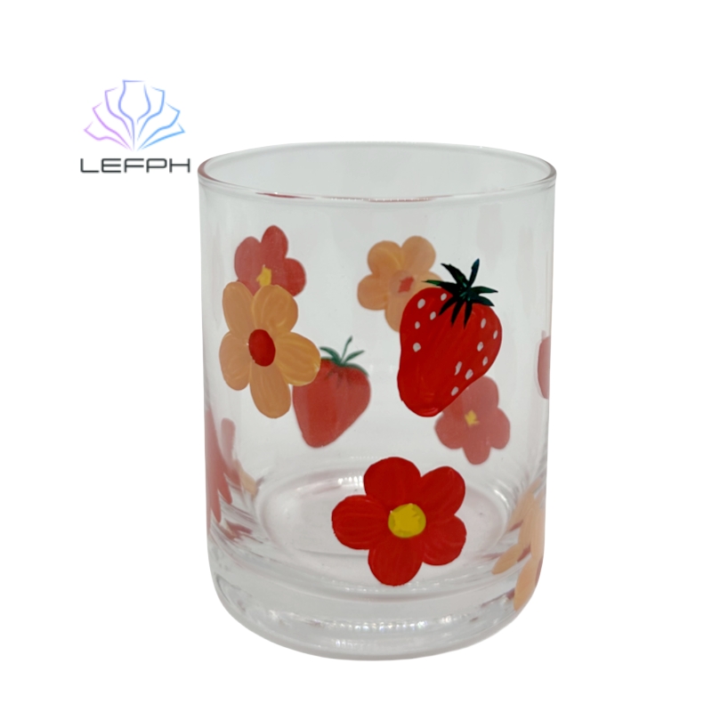 Decal glass cup