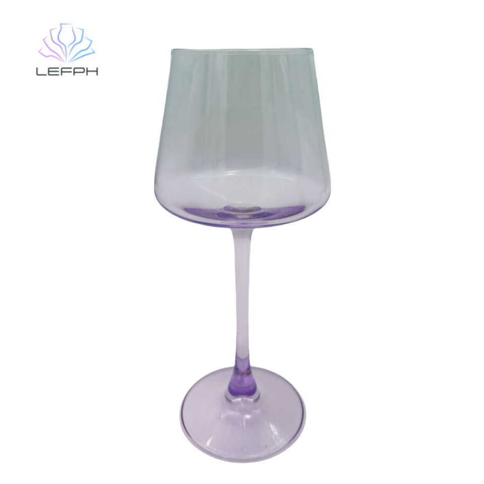 Gradient red wine glass(Gradine violet)