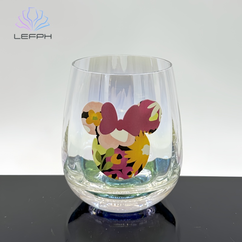 Laser decal water glass