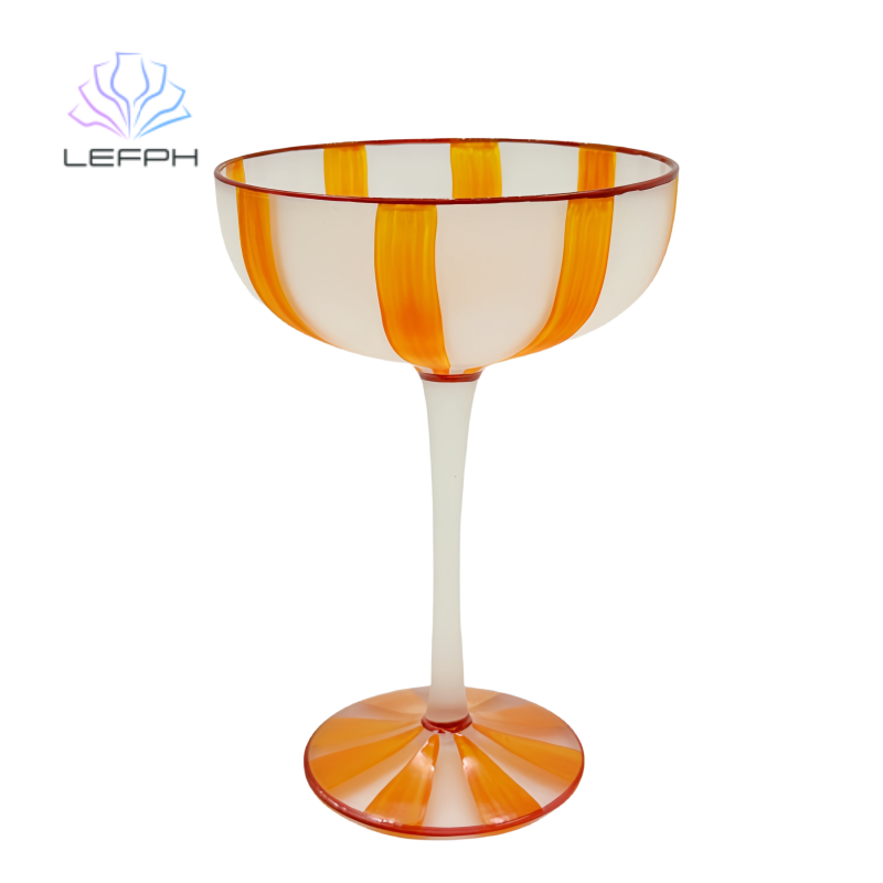 Hand-painted vertical design cup series Cocktail glass A