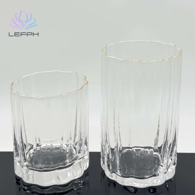 Hand-painted Phnom Penh trumpet glass series