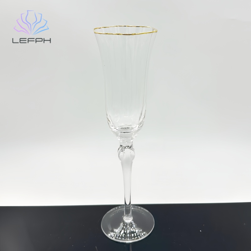 Hand-painted Phnom Penh trumpet glass series