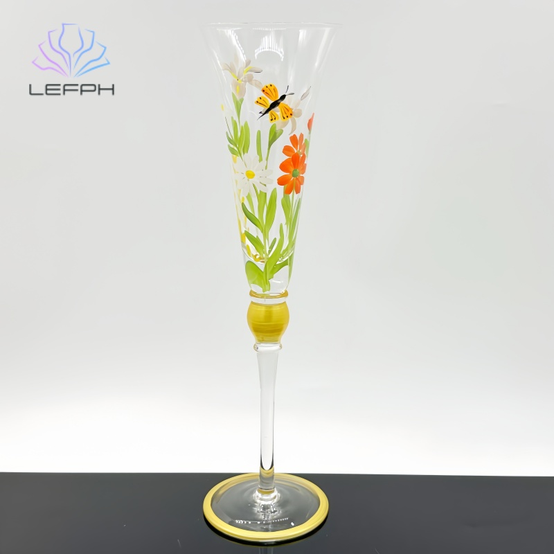 Hand-painted series flower butterfly glasses