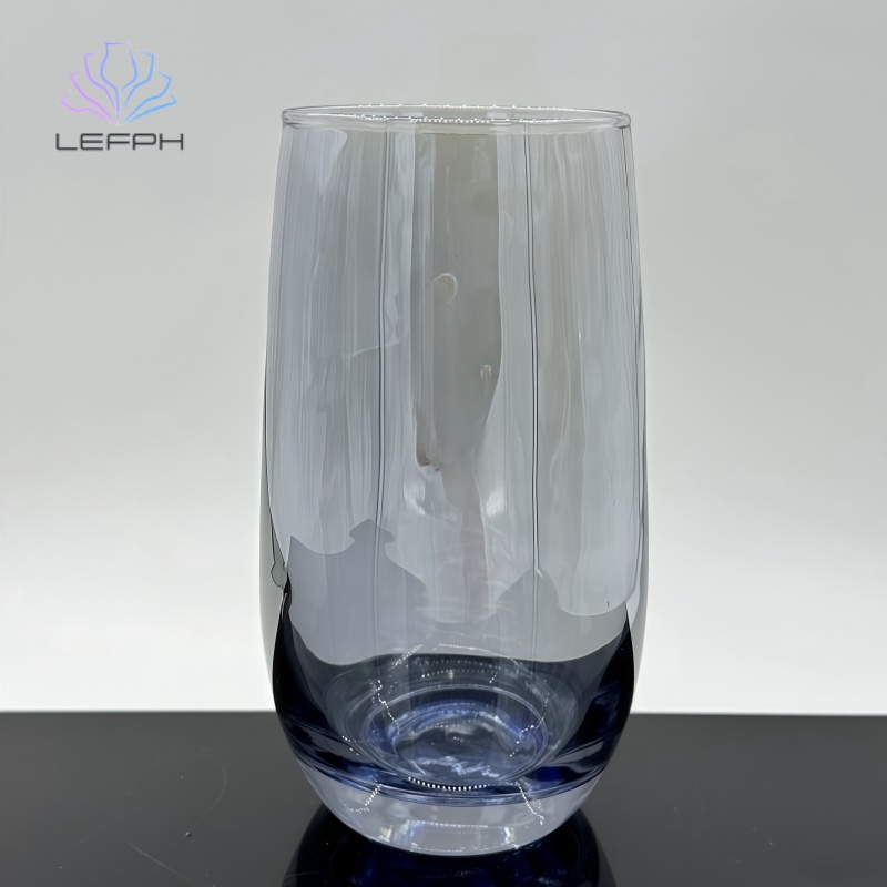 Smoky grey water glass