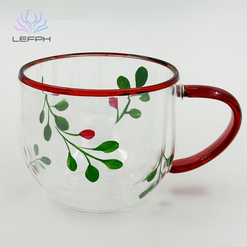 Hand-Painted Christmas Series Water glass