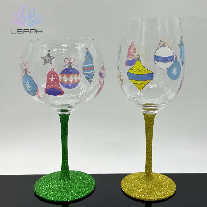 Creative decal wine glass series