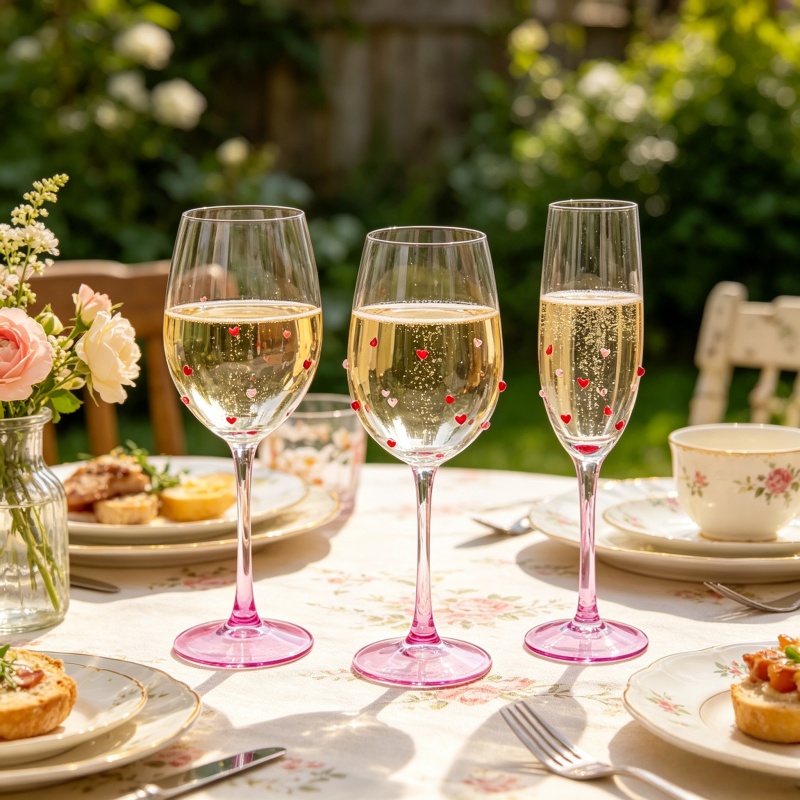 Colored Paste Pasting Wine Glass Series