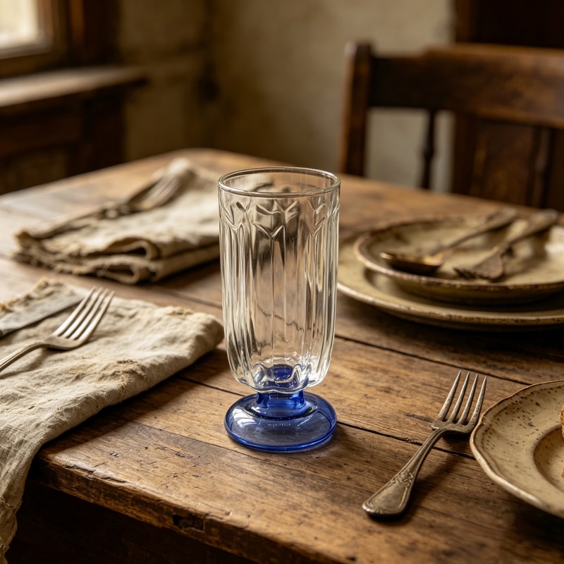 Glass water cup