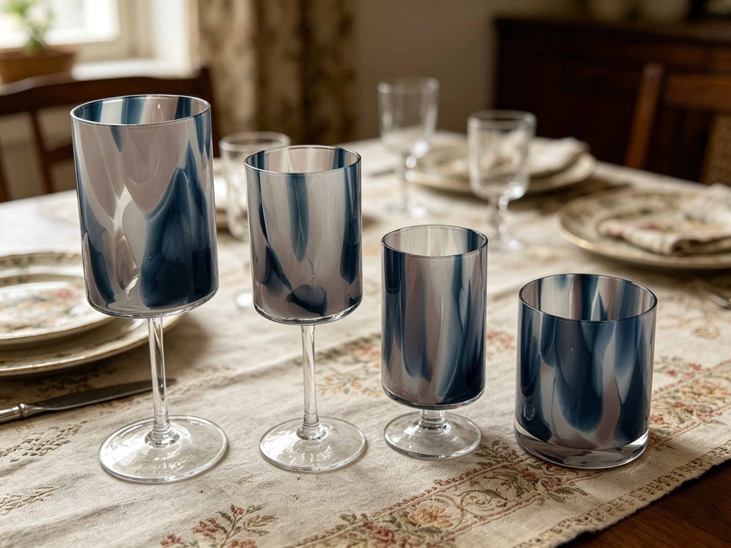 Flowing Time Wine Glass Series