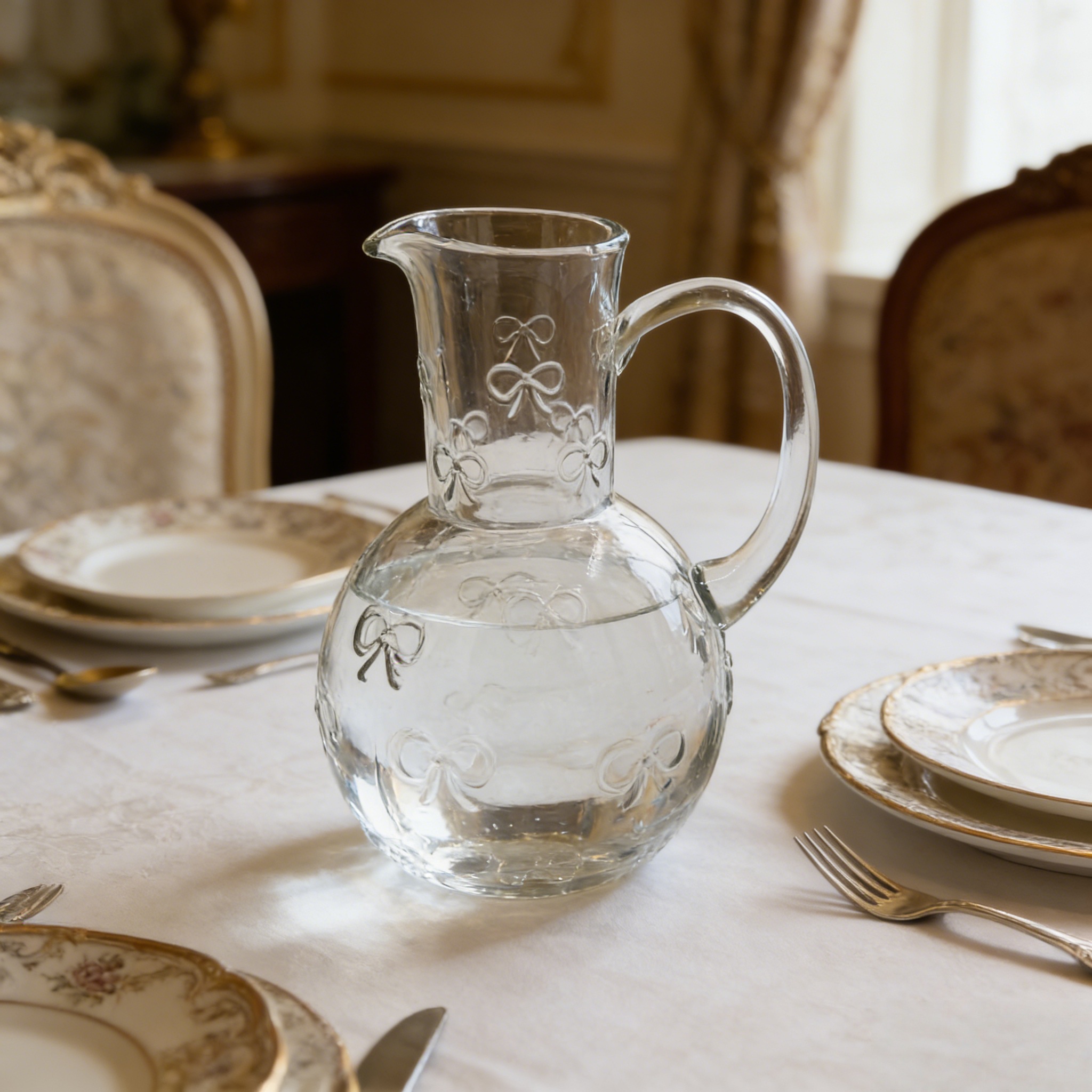 Bows-shaped cold water pitcher