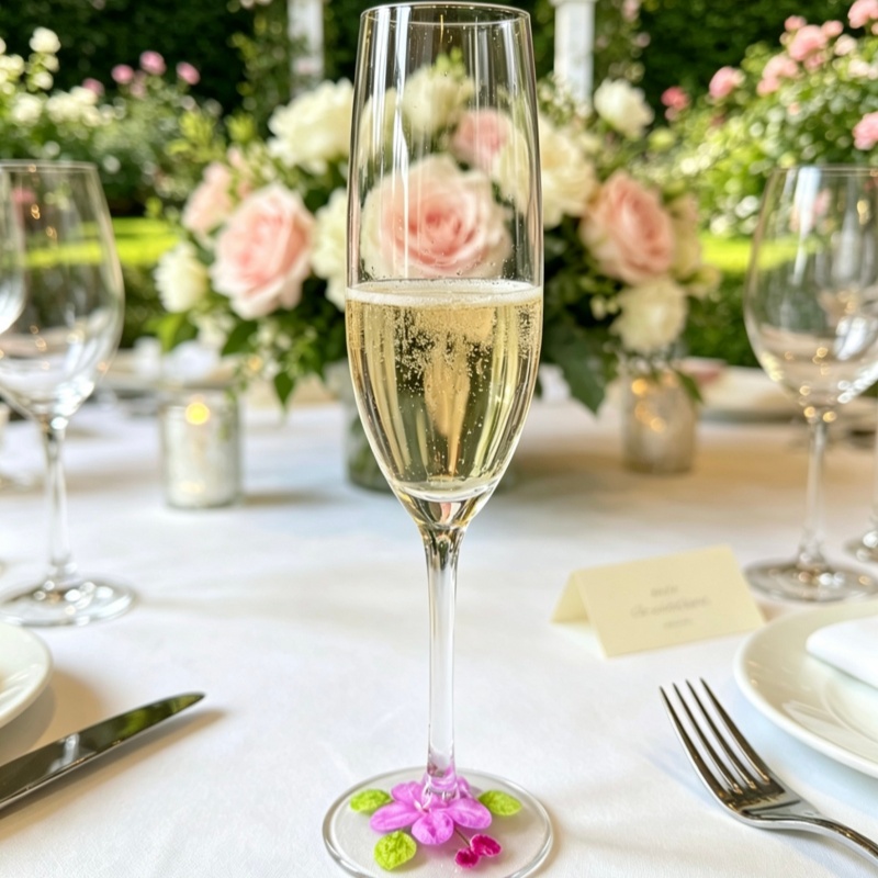 Dried Flower Series Champagne Glasses